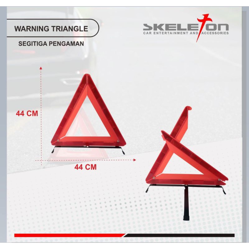 SEGITIGA PENGAMAN MOBIL Warning Triangle SKT-WTJM002-5