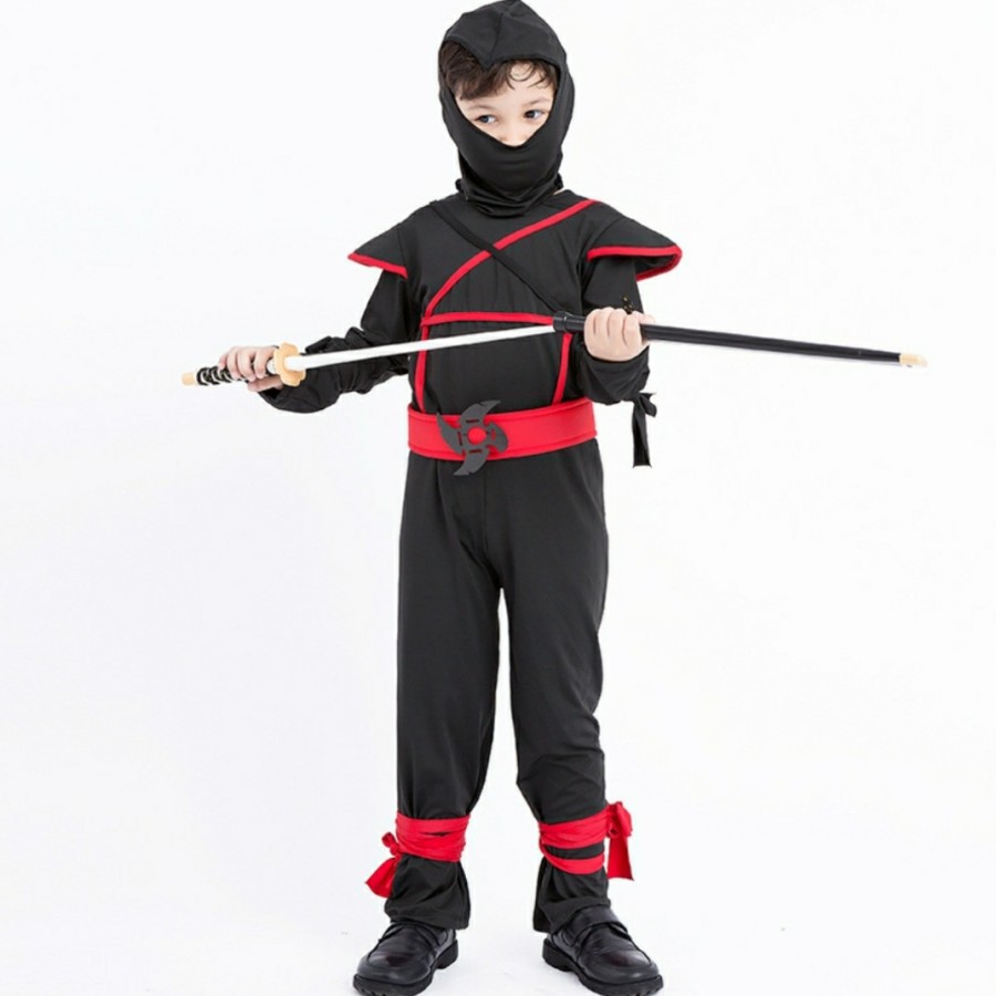 Children ninja costume halloween costume japan ninja kostum anak ninja