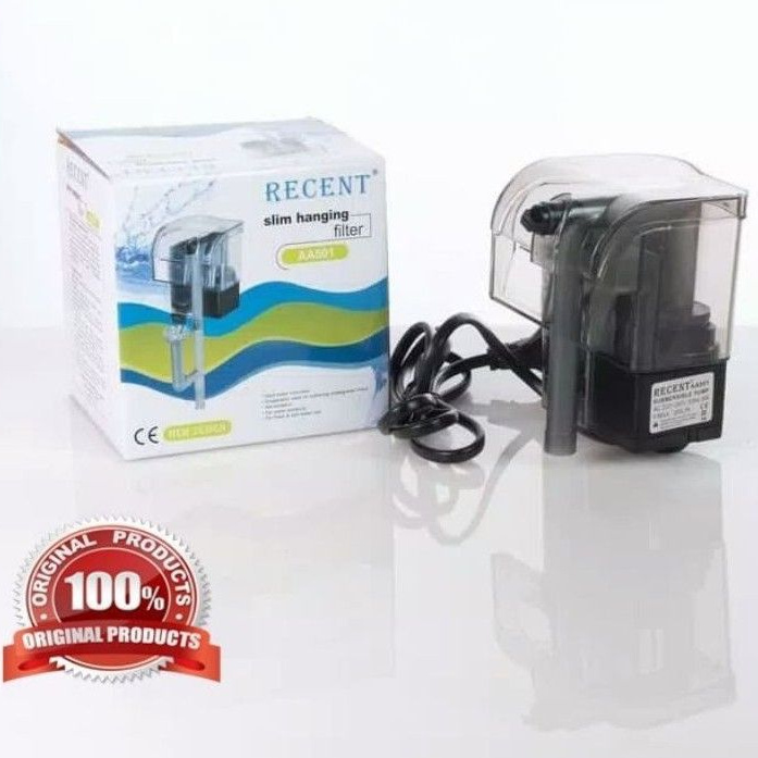 Filter Gantung Akuarium Aquascape Recent AA 501 + Skimmer Transparan hang-on filter aquarium