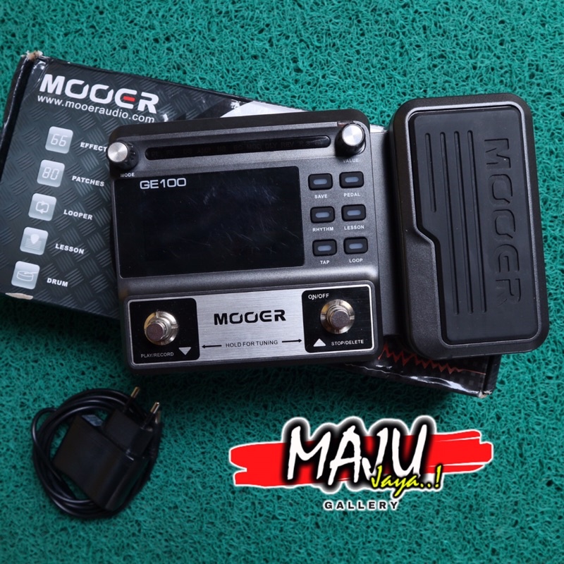 efek pedal gitar elektrik mooer GE100 digital multi effect delay distorsi overdrive reverb
