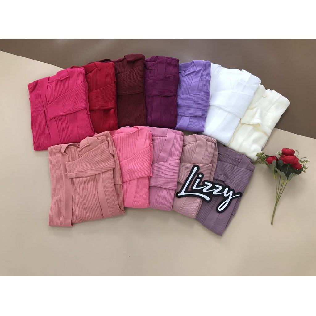 Lizzy - LONG CARDIGAN BELLE PREMIUM-WARNA LAIN