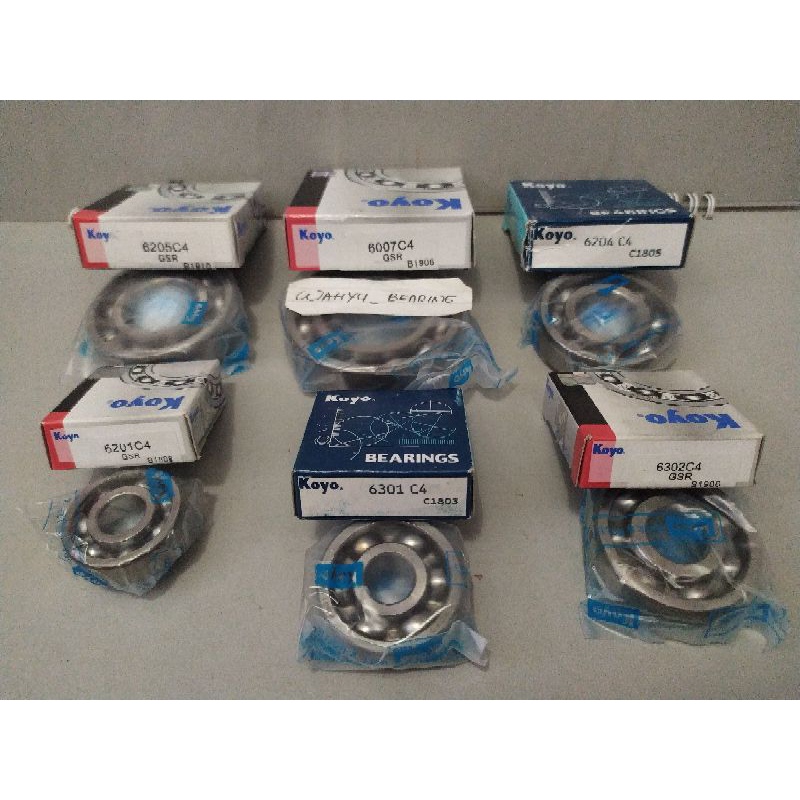 Bearing High Speed 6007 C4 - 6205 C4 Koyo Set Mesin Beat Fulset C4