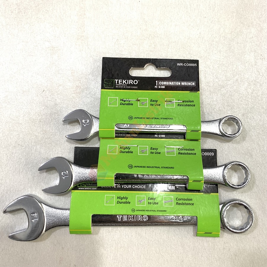 KUNCI RING PAS COMBINATION WRENCH TEKIRO SATUAN 10mm 12mm 14mm - 10 12 14