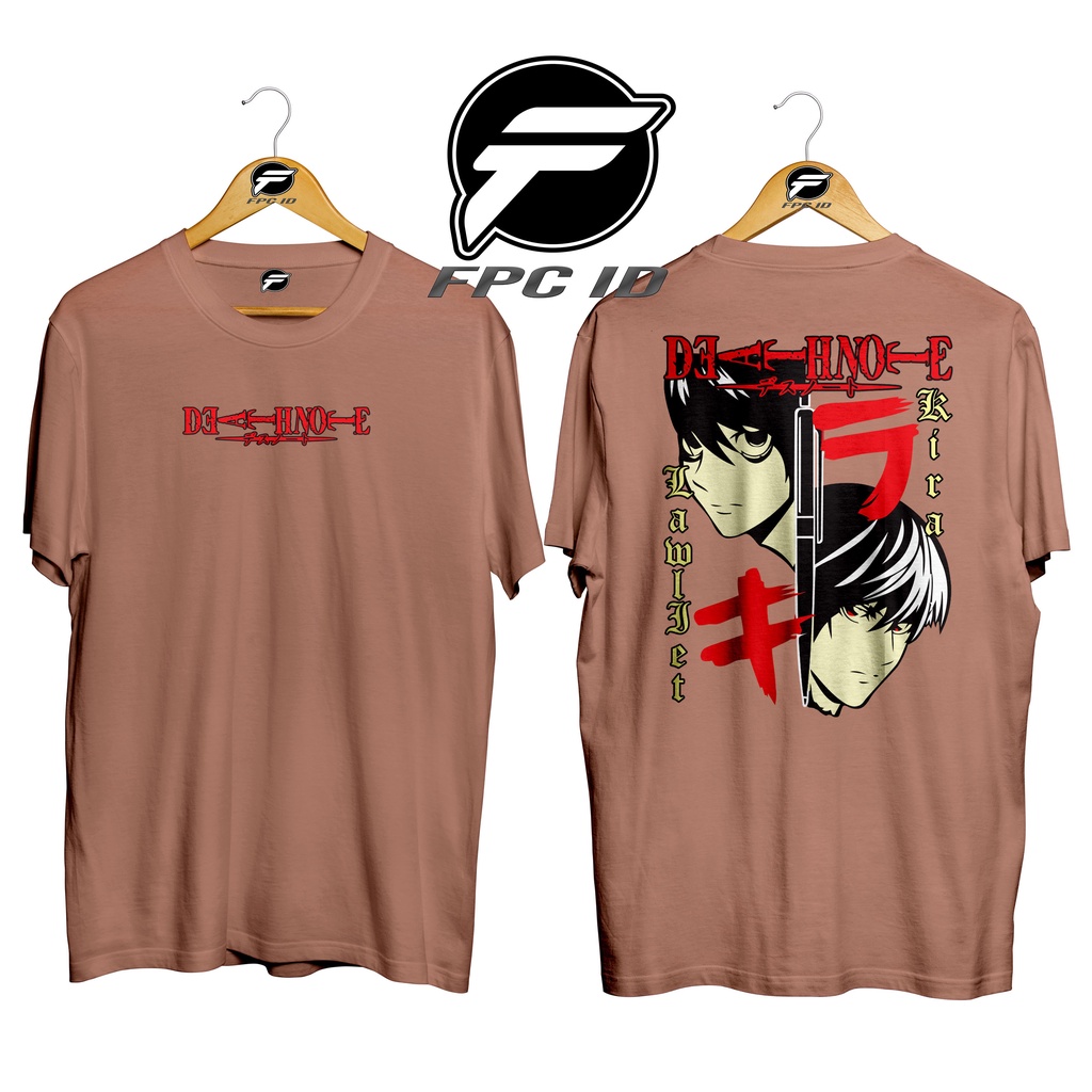 Kaos Anime Deathnote Lawliet Vs Kira Cotton Combed 30s Premium Pilihan Favorit Fpc Id