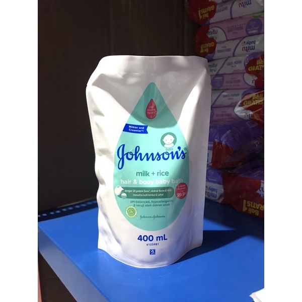 JOHNSONS BABY Bath Milk Rice Refill 400ml