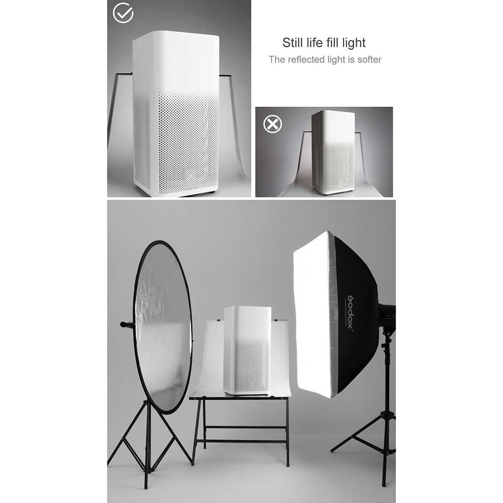 IDN TECH - Godox Reflektor Cahaya Studio Foto 5 in 1 110cm - RFT-05