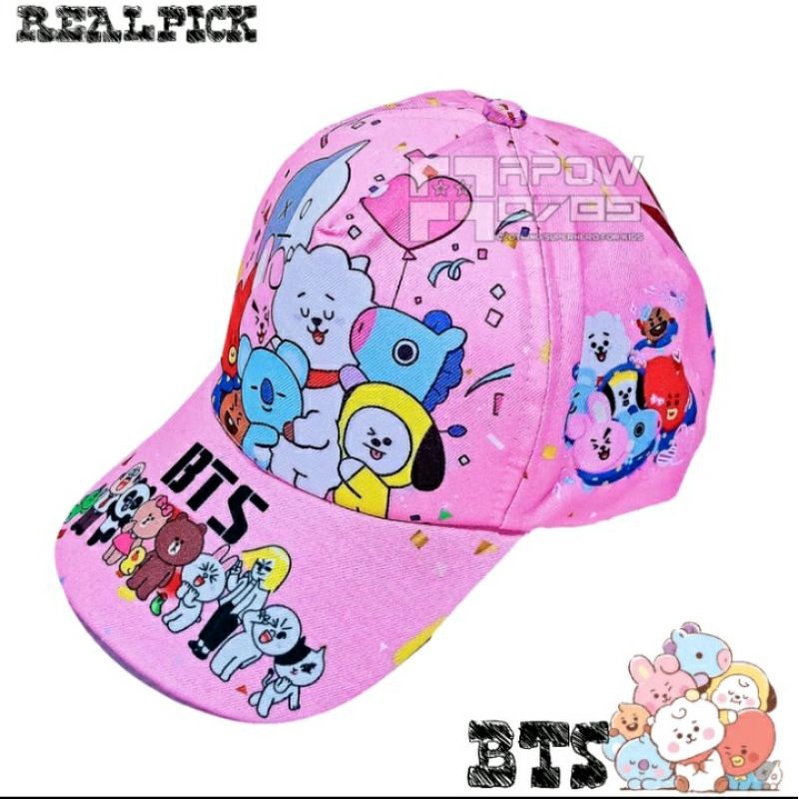 TOPI ANAK PRINTING/TOPI BASEBALL 1-9TAHUN