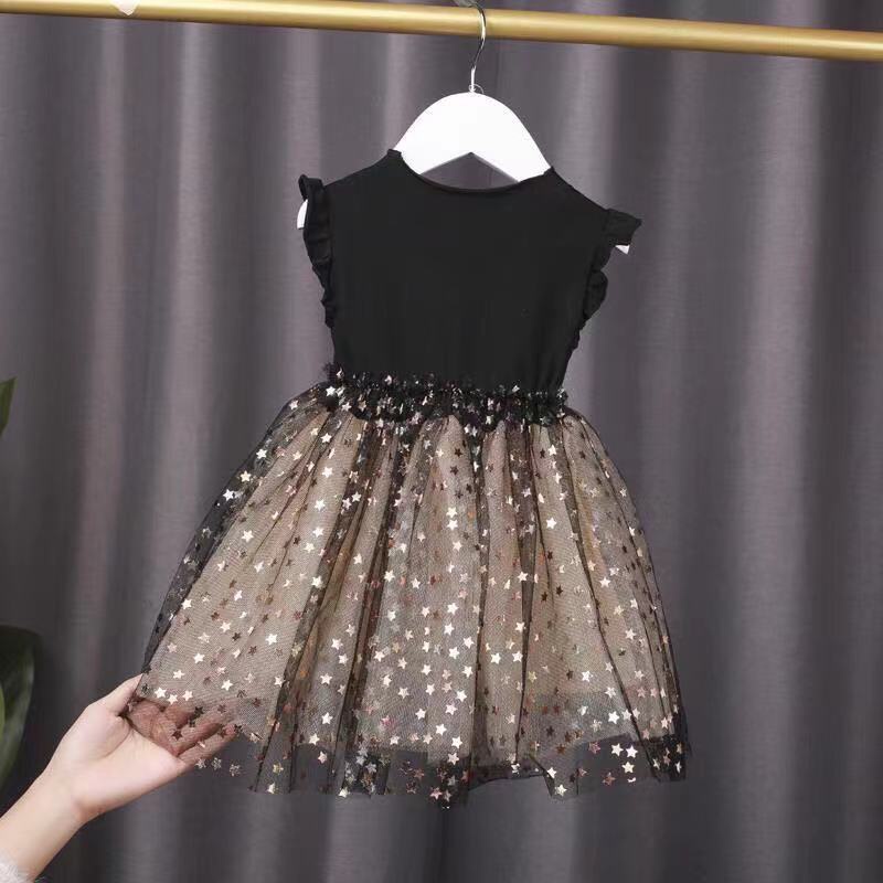 [PRINCESS KESLI] 0-8Tahun Dress Anak PerempuanTak Berlengan Gaun Bayi Rok Anak Cewek Blinblin Pakaian anak perempuan baju bayi perempuan