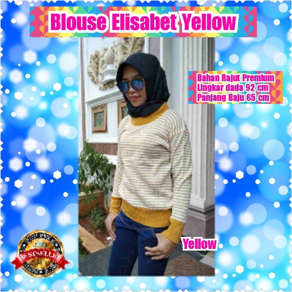 BLOUSE ELISABET ARMY / TERMURAH