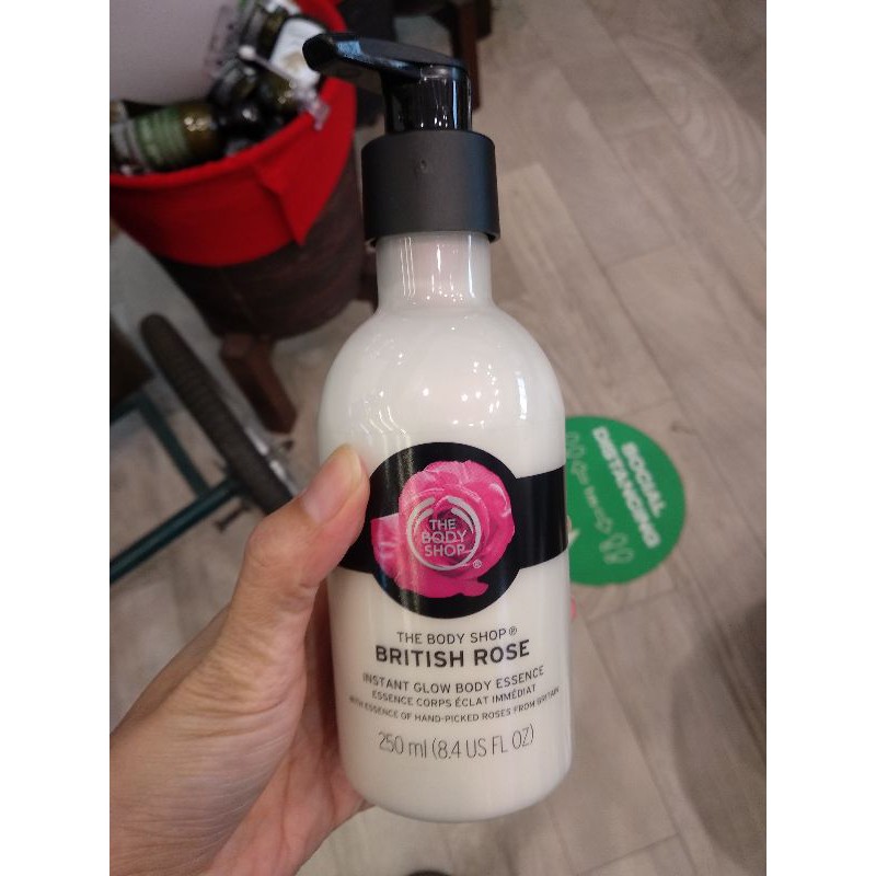 Jual British Rose Instant Glow Body Essence Moisturizer 250ml Shopee