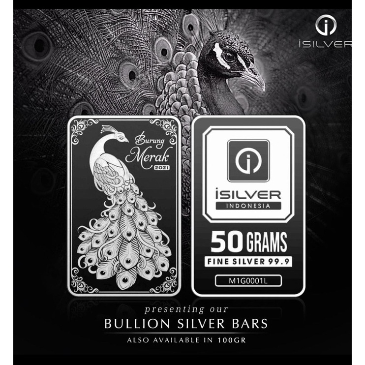 i-silver 50gr Merak. perak murni 99.9%