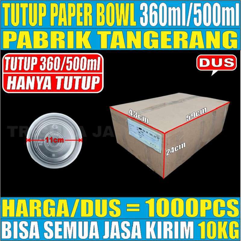 Tutup Paper Bowl 360ml 500ml / Tutup 650ml 800ml / Inner Tray Sekat bowl 650ml 800ml Per Dus Gjk