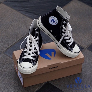 Sepatu Sekolah VENTELA High Black White ( TINGGI ) ( 100 % ORIGINAL )