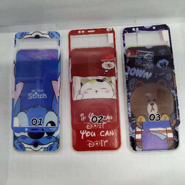 Case softcase gambar + anti gores kaca Xiaomi Redmi 5 plus