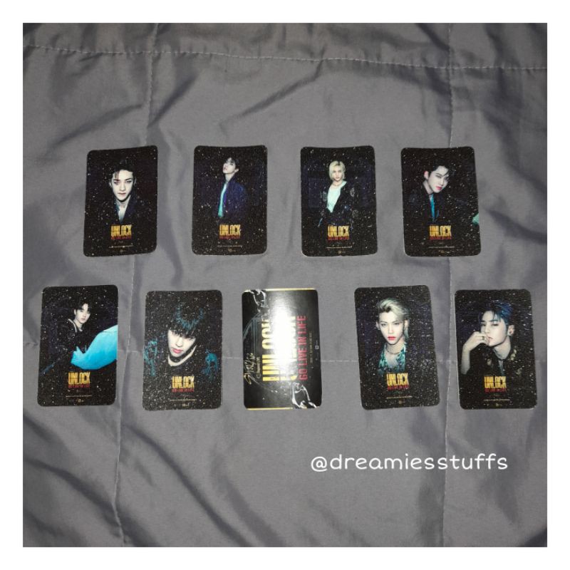 (Dream) Stray kids Unlock Go Live In Life glitter photocard