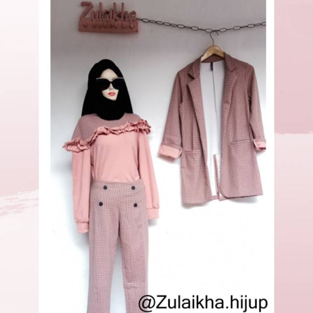 SETELAN VIVALDI BLAZER + CELANA ORIGINAL