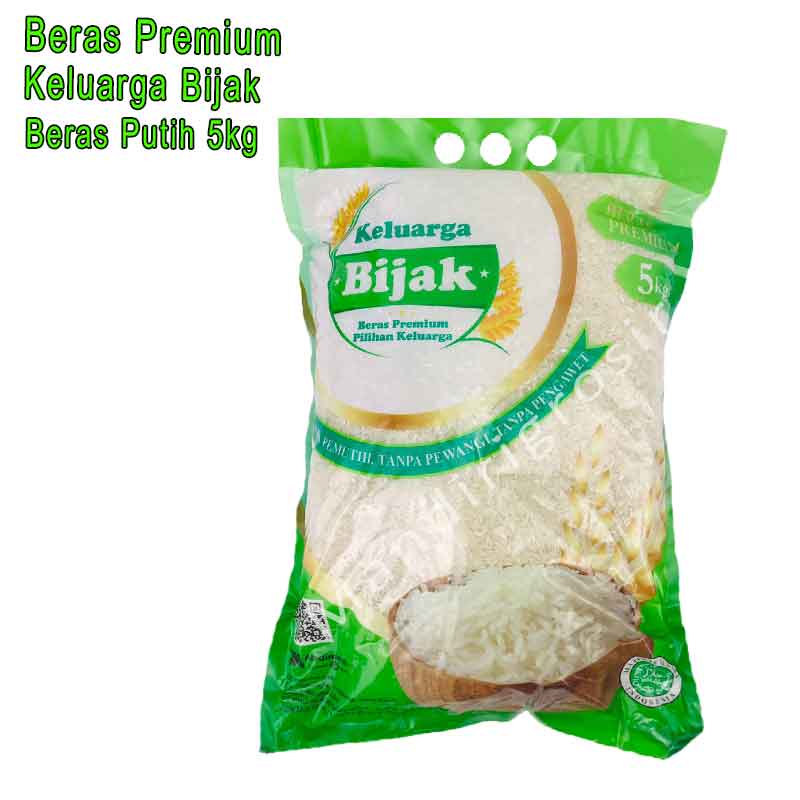 Beras Putih *Beras Keluarga Bijak * Beras Premium * 5kg