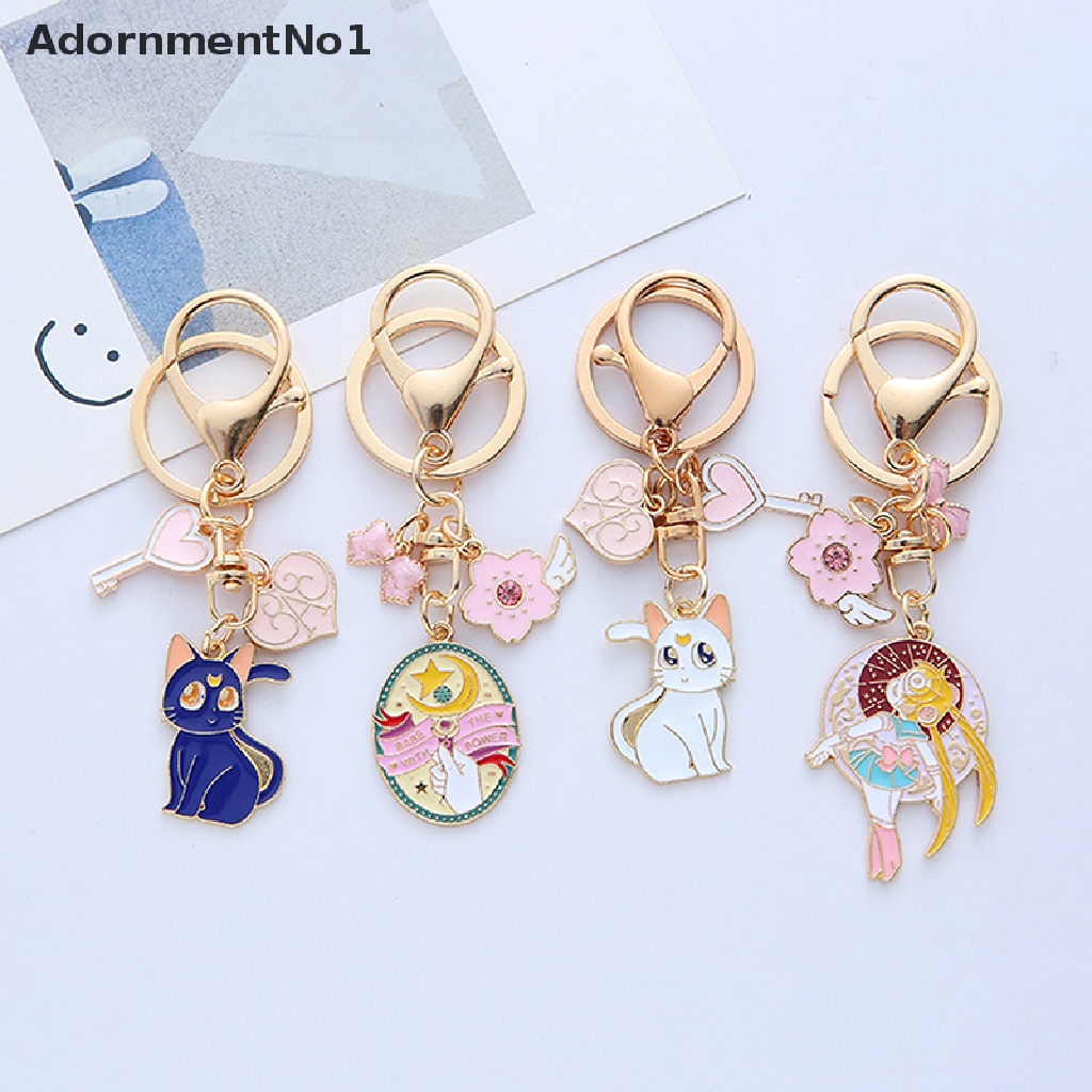 (AdornmentNo1) Gantungan Kunci Bentuk Kartun Sailor Moon