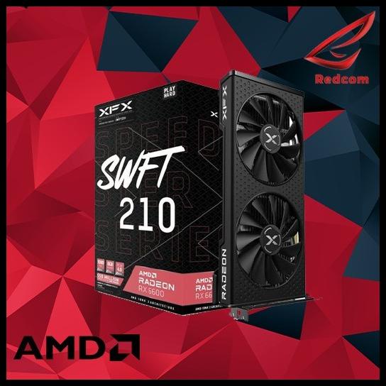 Vga Xfx Amd Radeon Rx 6600 / Rx6600 Speedster Swft 210 Core 8Gb Gddr6