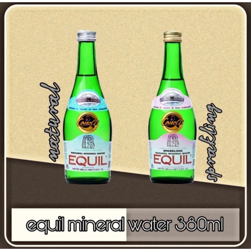 equil mineral water 380 ml natural - sparkling