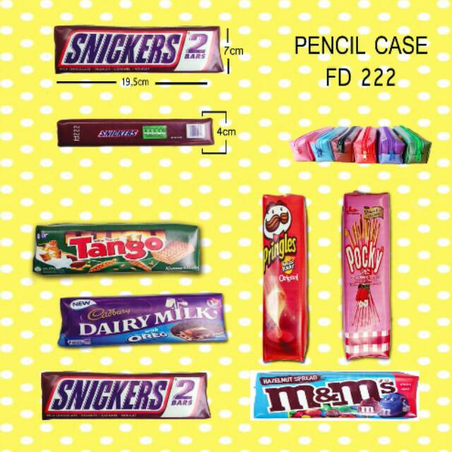 

Tempat Pensil Motif Tanggo / Pensil Case Motif Snack / Tempat Pensil Unik / Tempat Pensil Kecil
