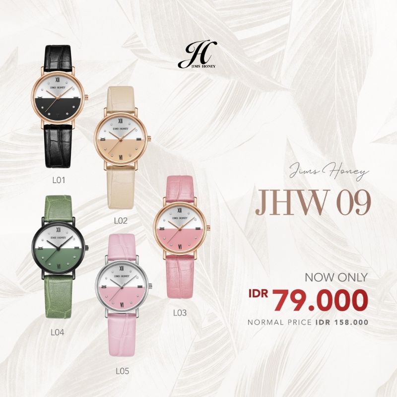 PROMO JHW 09 JIMS HONEY ORIGINAL / JAM TANGAN WANITA JIMS HONEY / JHW 09