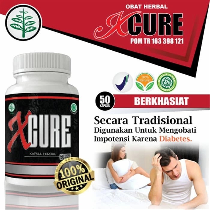 XCURE - X CURE OBAT HERBAL TAHAN LAMA KHUSUS PRIA PENDERITA DIABETES