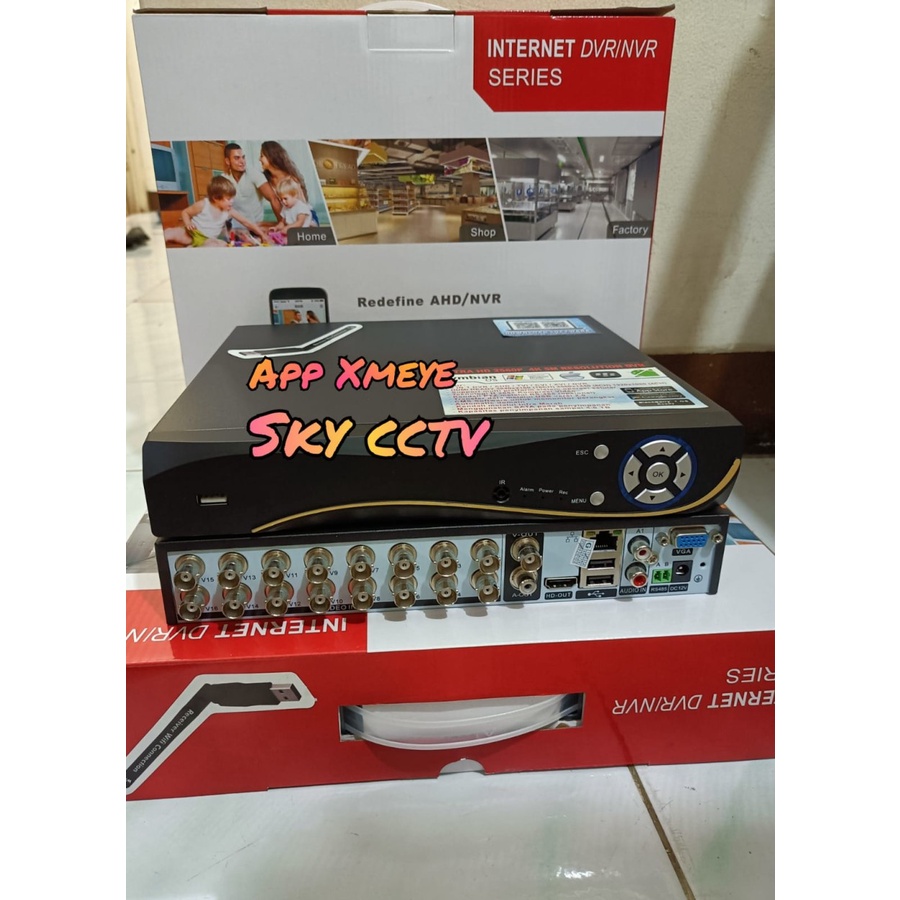 DVR 16 Channel 5mp Xmeye 4K / DVR 16ch Xmeye 2560p Support All Cctv