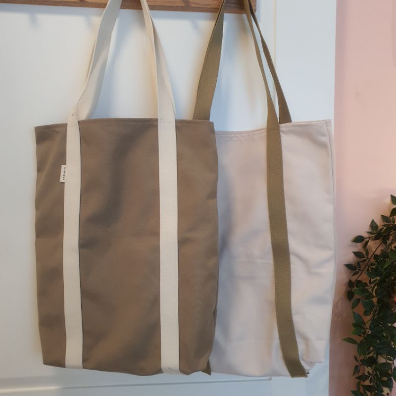 Tas Korea Kanvas pria wanita aesthetic tas sekolah murah