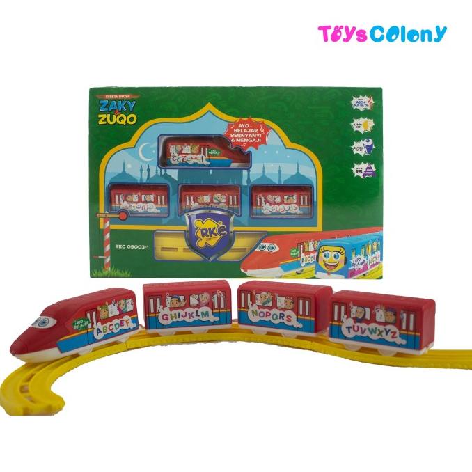 Mainan Edukasi Train and Track ZAKY &amp; ZUKO Lagu Islami RKC09003-1