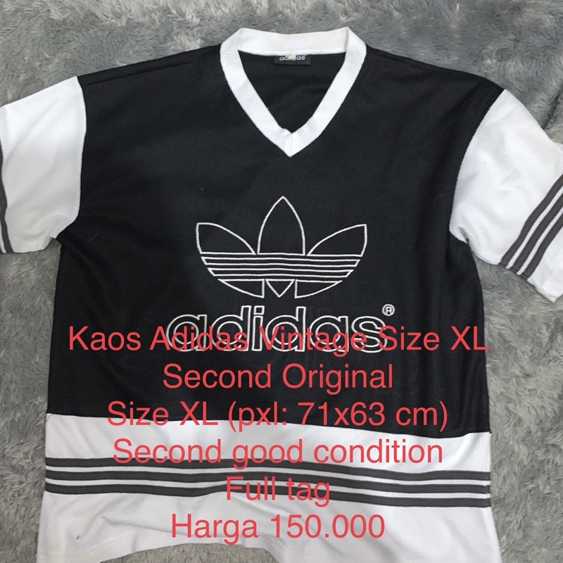 Kaos Adidas Vintage Size XL Second Original