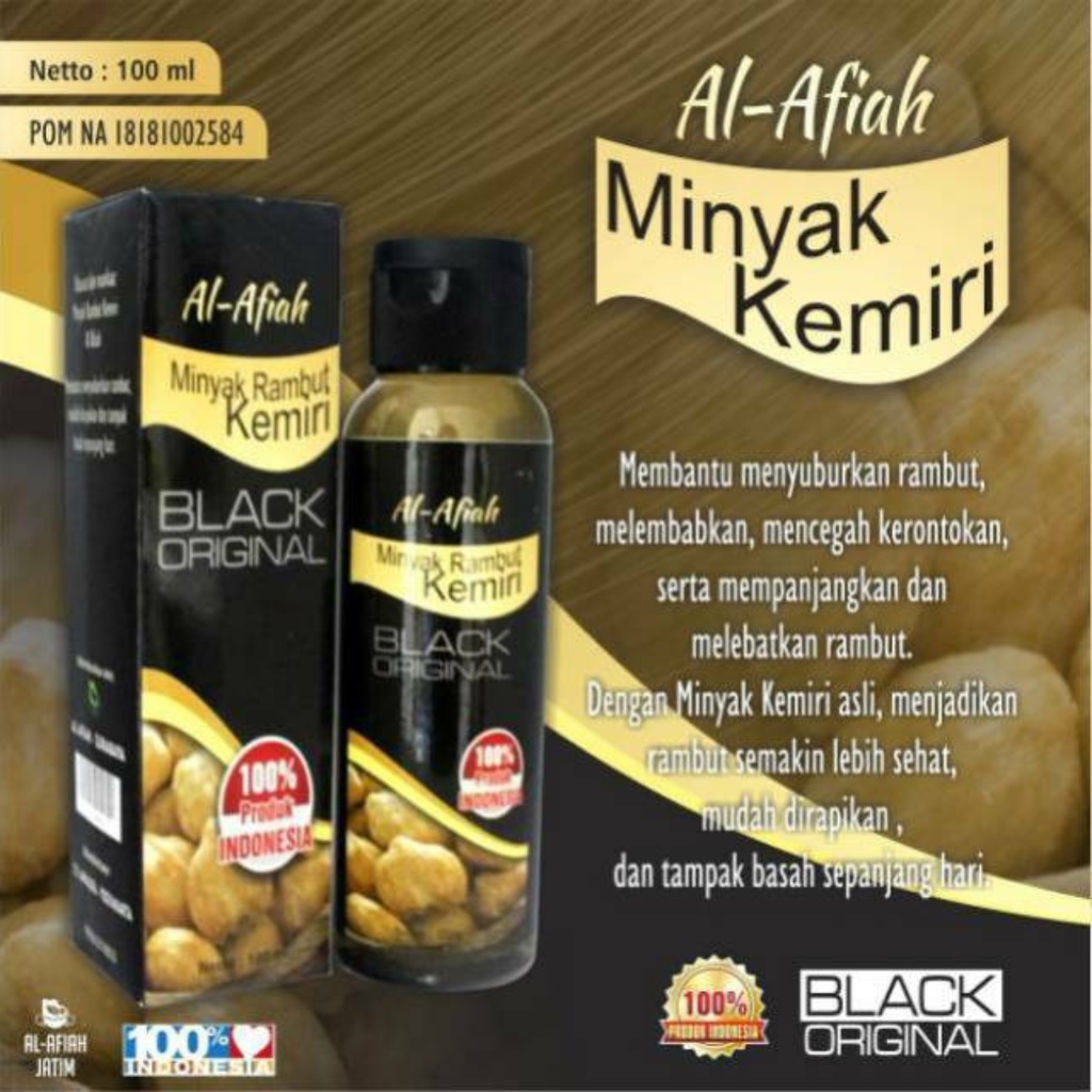 MINYAK KEMIRI AL AFIAH Original BPOM – minyak penyubur rambut - Minyak rambut kemiri
