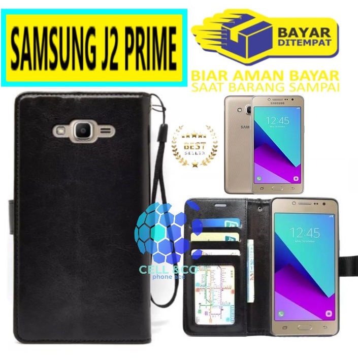 Flip cover SAMSUNG J2 PRIME Flip case buka tutup kesing hp casing flip case leather wallet