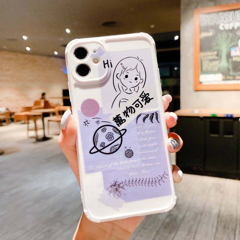FTD Soft Case Silikon VIVO Y17 Y11 Y12 Y12i Y15 Y91C Y93 Y95 Y71 V5 V5S V9 OPPO A7 A37 A3S A52 A92 A53 A33 A5S A12 A11K A57 A39 F1S A9 A5 2020 Girl-#2