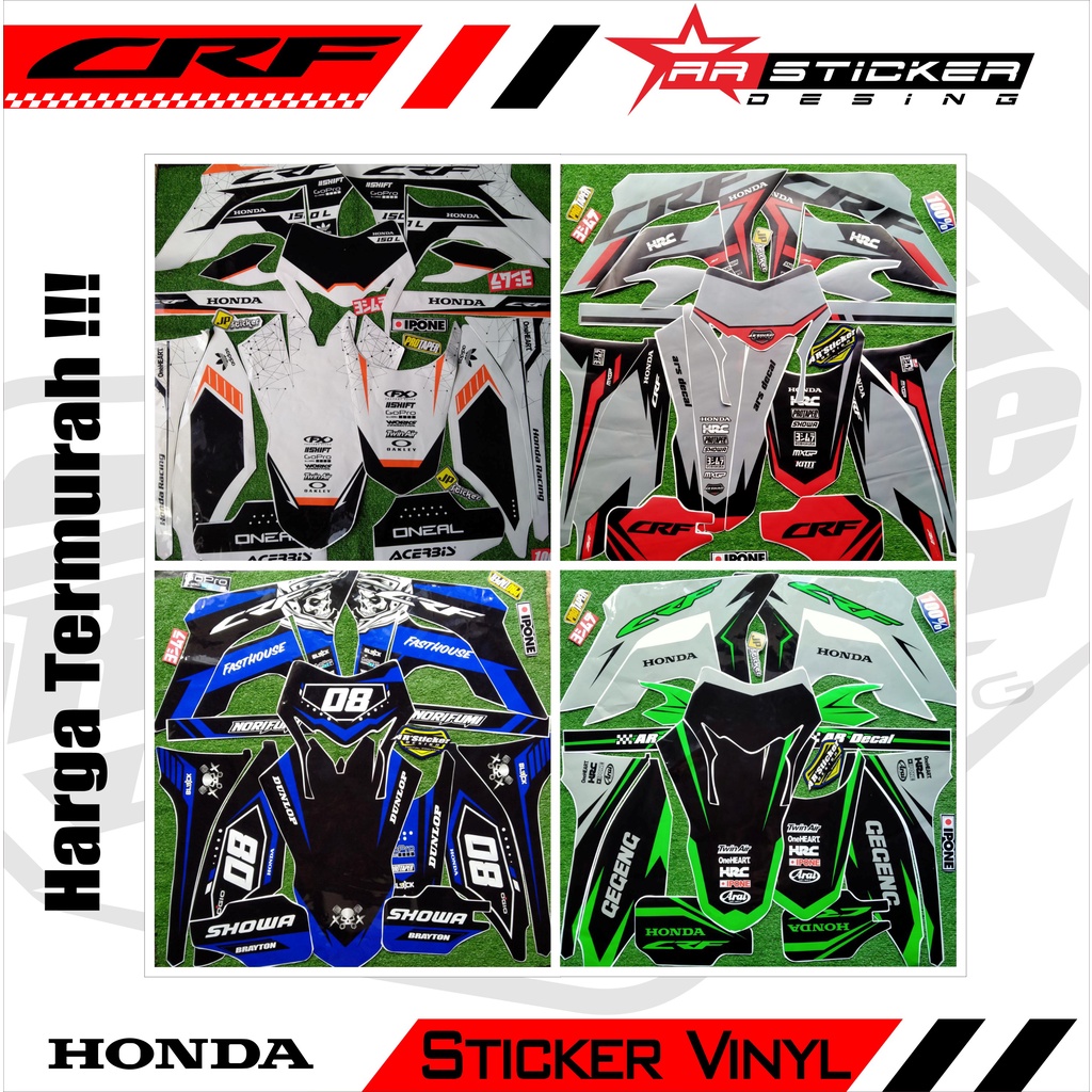 Decal Sticker Motor CRF 150L Fullbody - Dekal Stiker Random  Honda CRF 150 L Lelang Termurah ALL-01