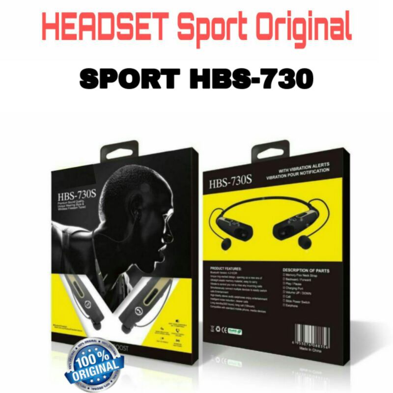 Headset Earphone Headphone Bluetooth Stereo Sporty Tone Sport HBS730 HF Bluetooth