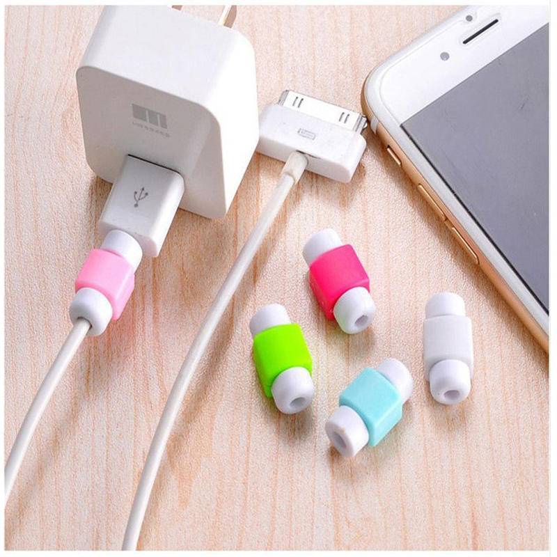 Pelindung Kabel Data / Charger USB Anti Putus Warna Acak Untuk iPhone