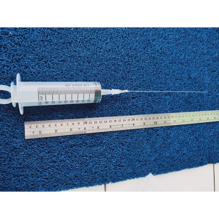 SUNTIKAN BESAR JUMBO LARGE SYRINGE 200 CC ML JARUM PANJANG REFILL