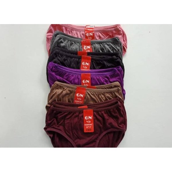 6 Pcs Celana Dalam Wanita Dewasa Golden Nick Original Warna Tua / 6 Pcs CD Golden Nick Warna Tua COD