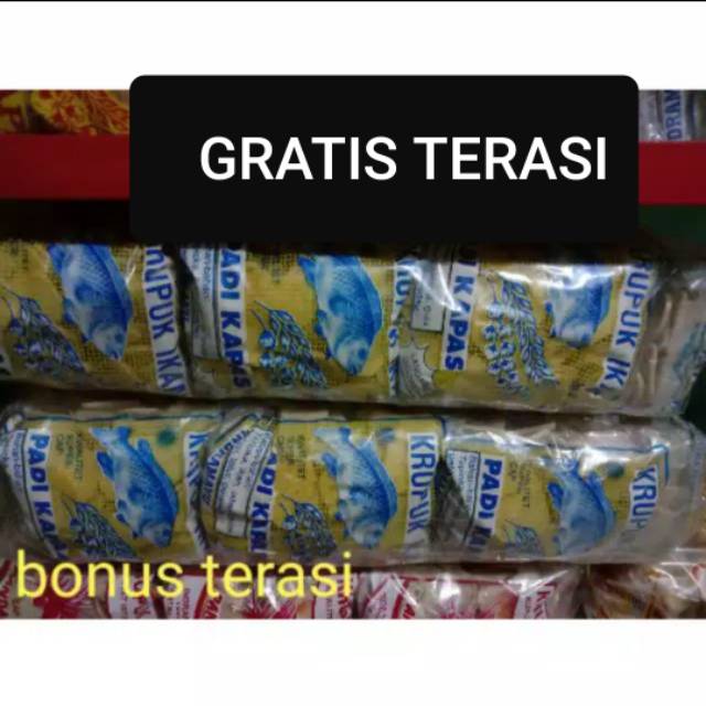 

1 bal 20 pcs Krupuk ikan SUPER padi kapas kancing