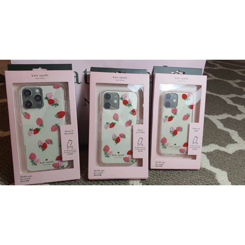 kate spade ks iphone case 12 pro max strawberry pink