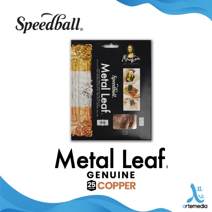 

Genuine Metal Leaf 25 Lembar Kertas Logam Speedball Mona Lisa