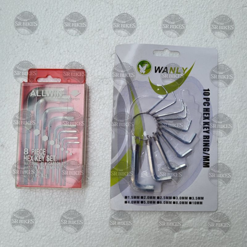 Kunci L Set Hex Key untuk Sepeda / Motor / Mobil. ALLWIN / WANLY