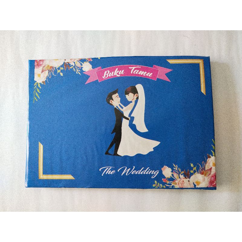 

Buku Tamu Pernikahan Motif Wedding 1 Set Isi 2 pcs