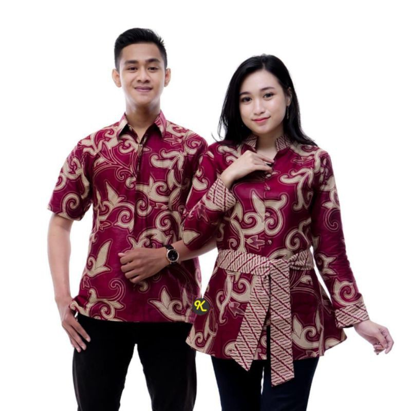 Maura Couple - Sania Ruffle Batik Couple Ori Ndoro Jowi DNT Garansi Termurah-1