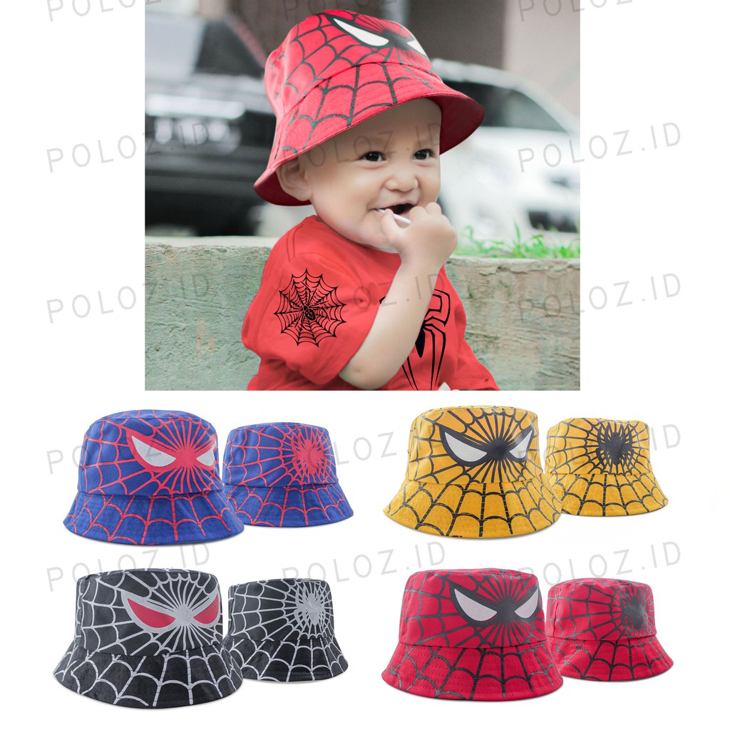 TOPI BUCKET ANAK LAKI LAKI TOPI BUCKET MOTIF SPIDERMAN TOPI BUCKET KARAKTER TOPI BUCKET ANAK