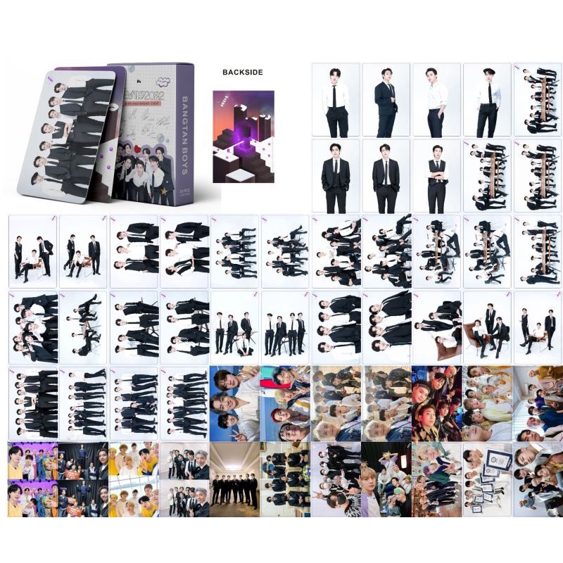 55pcs / set Kartu Foto Lomo BTS Festa 2022 8th Bangtan Boys Jin J-Hope SUGA JiMin Jung Kook V