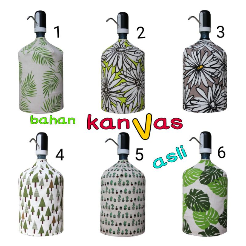 Sarung cover galon aqua duduk kanvas