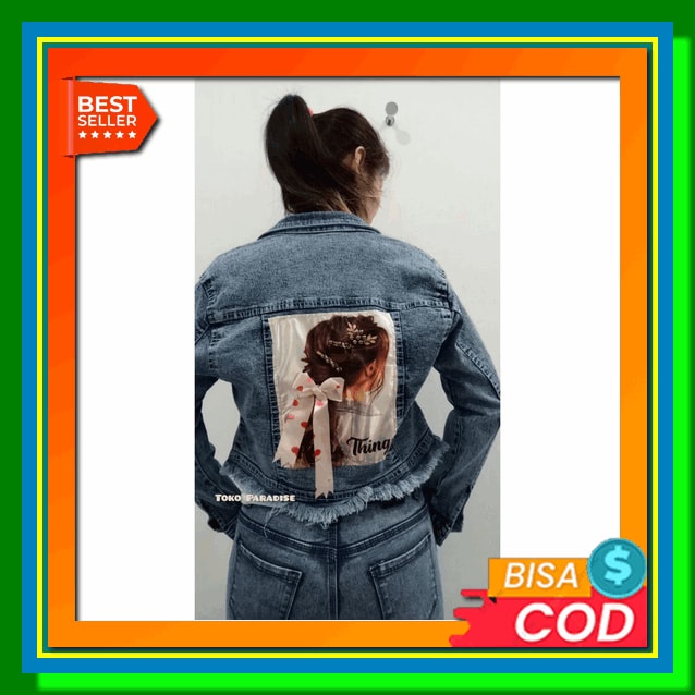 Binggo Combi Moka L Jaket Wanita Terbaru | Baju Atasan Wanita Kekinian | Jaket Button Wanita Two Ton