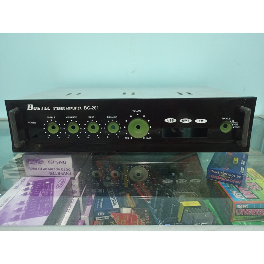 BOX POWER AMPLIFIER SOUND SYSTEM USB BC201 BOSTEC MURAH